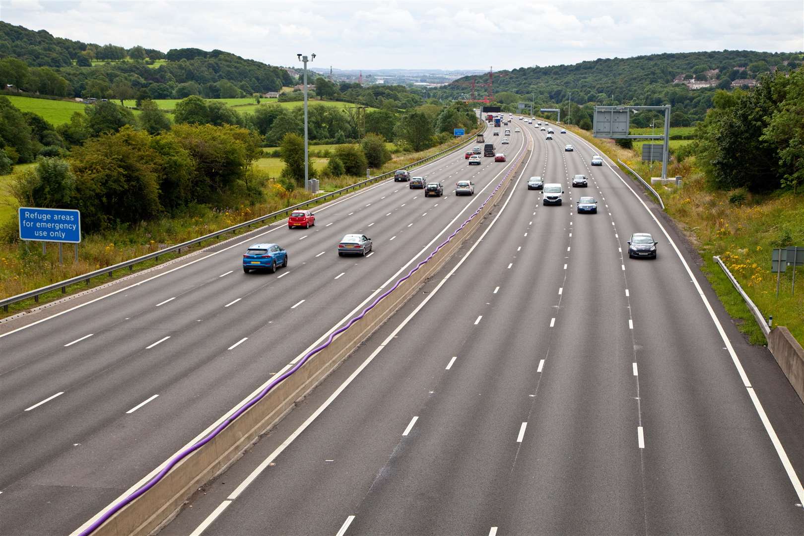 M1 four lane smart motorway in West Yorkshire (54694929)