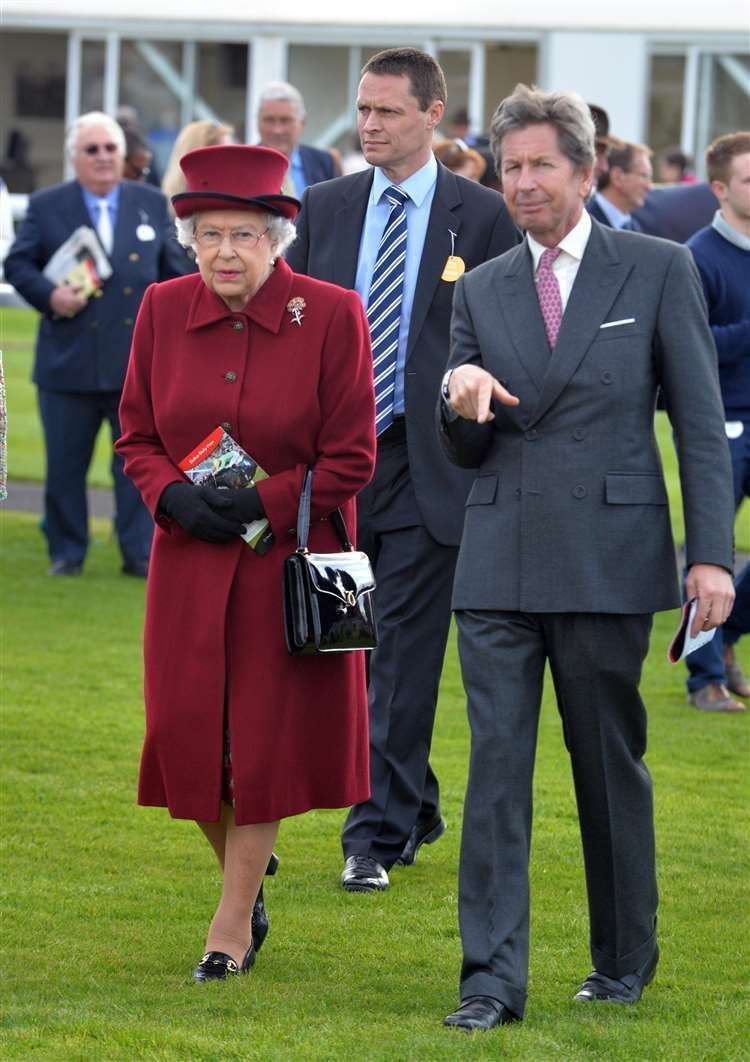 The Queen with John Warren in 2014
