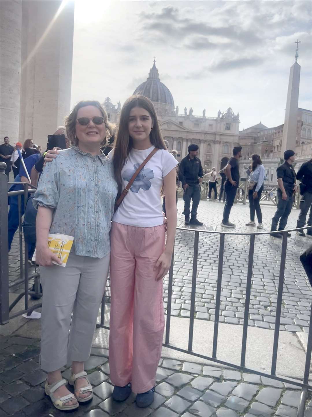 Marguerite O’Leary and her daughter Ellen queued for five hours (Aine Fox/PA)