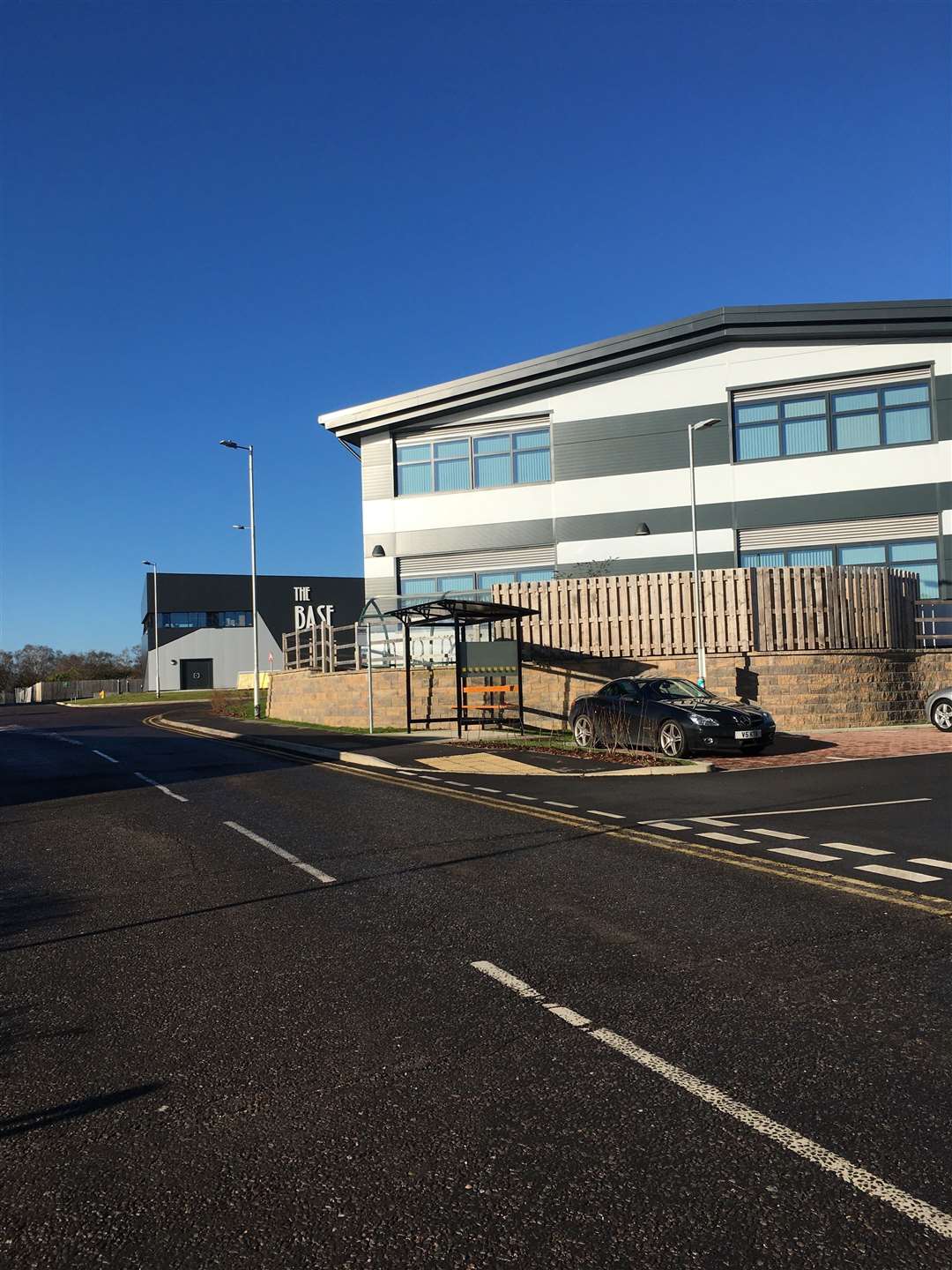 New bus stop at Greenham Business Park