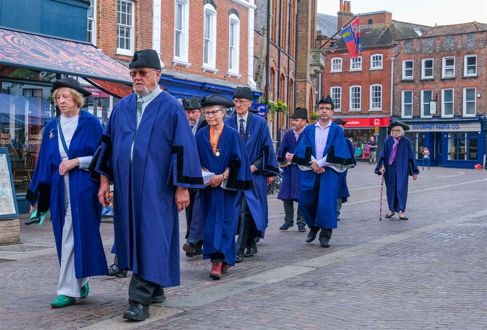 Parade from Newbury town hall to Corn Exchange for mayor making