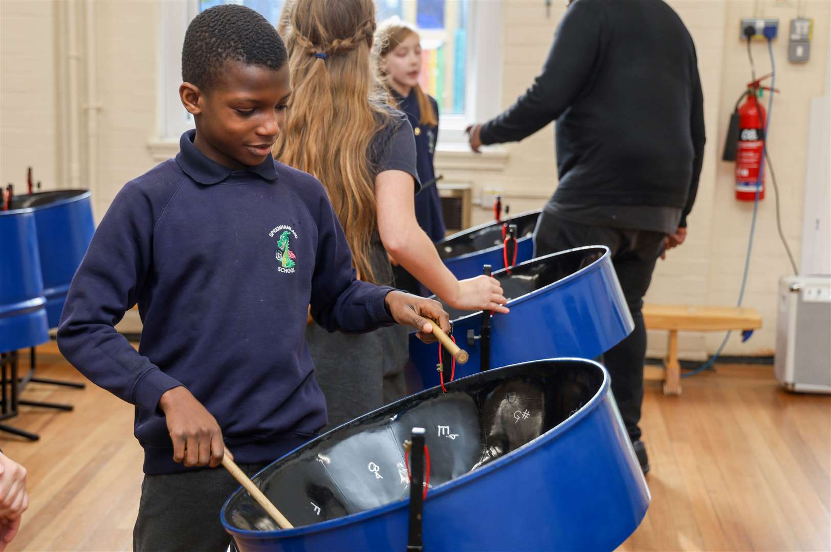 Speenhamland School - Steel drums workshop by Newbury spring festival