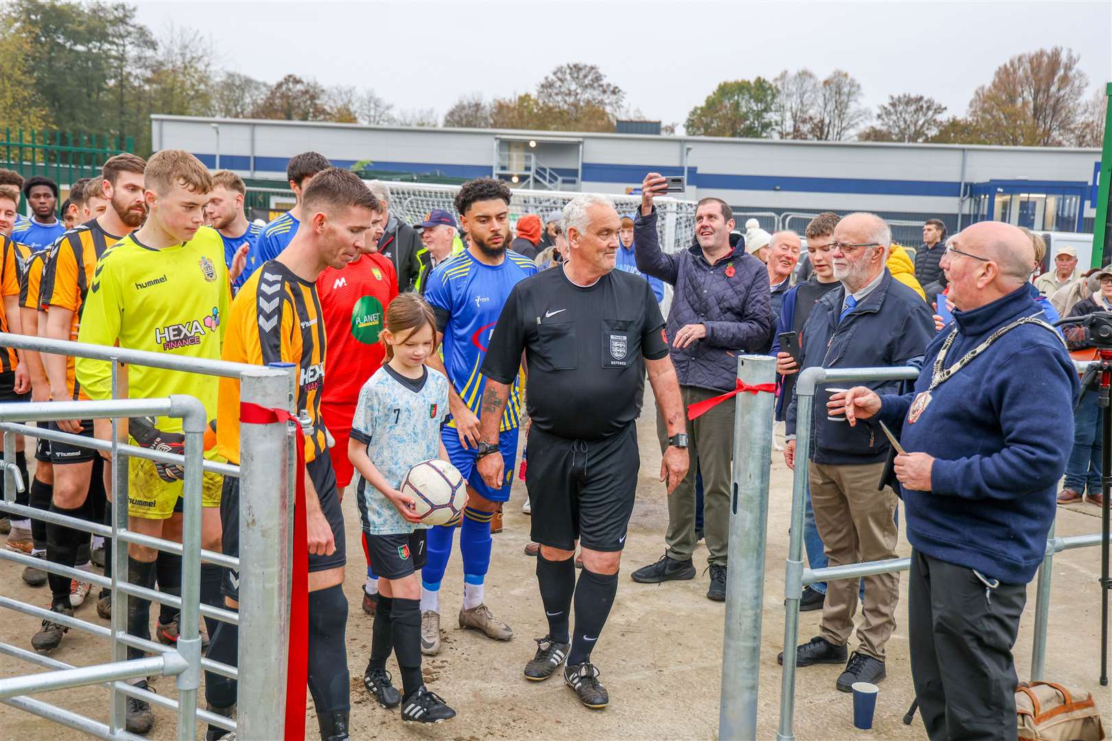 Billy Drummond officially reopened the Faraday Road Football Ground