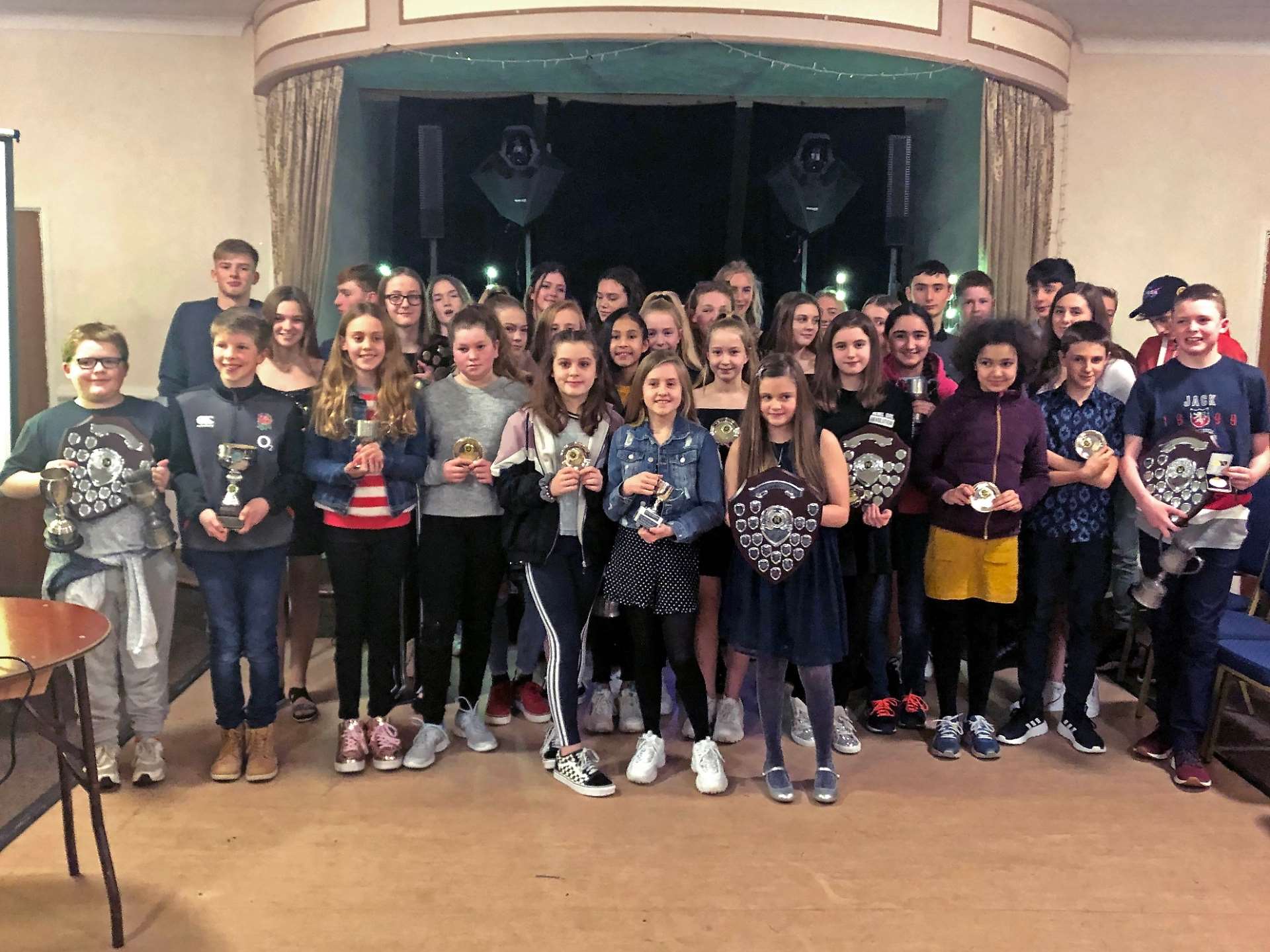 The winners from this year's presentation evening