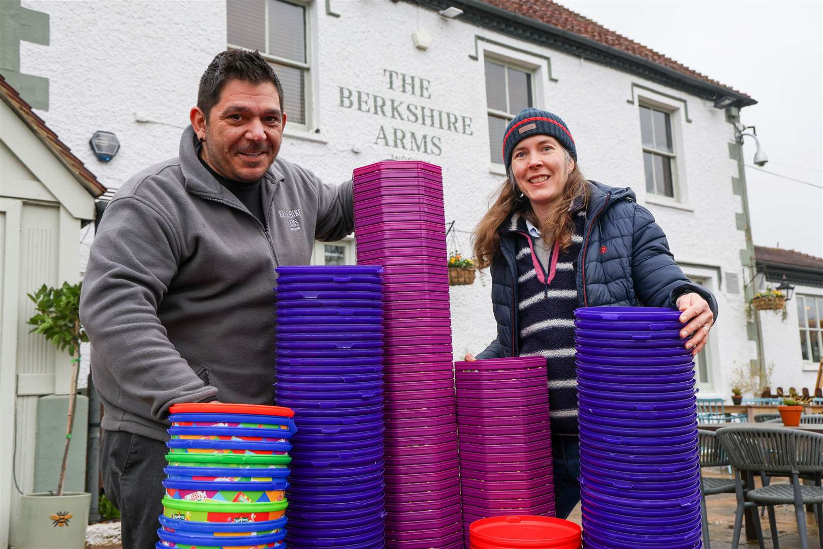 General Manager Andreas Maragkos and Jenny Kirby
