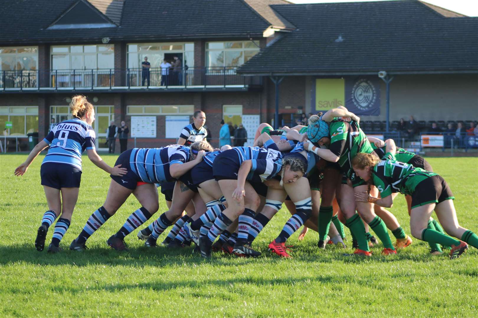 Newbury's strong scrum. Pic: Sophie Rothwell and Alastair Gray