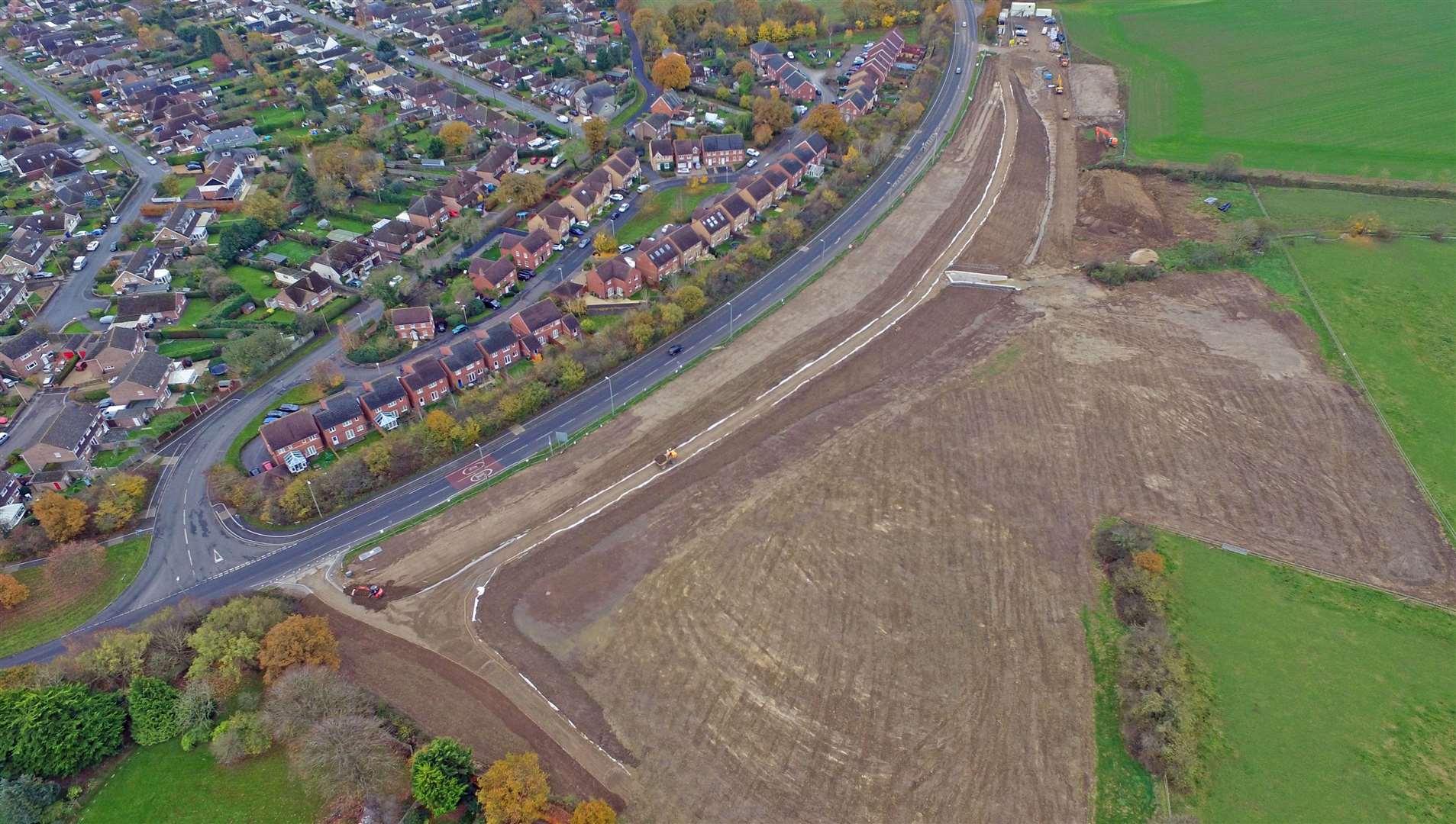 The Tull Way flood basin construction gets underway