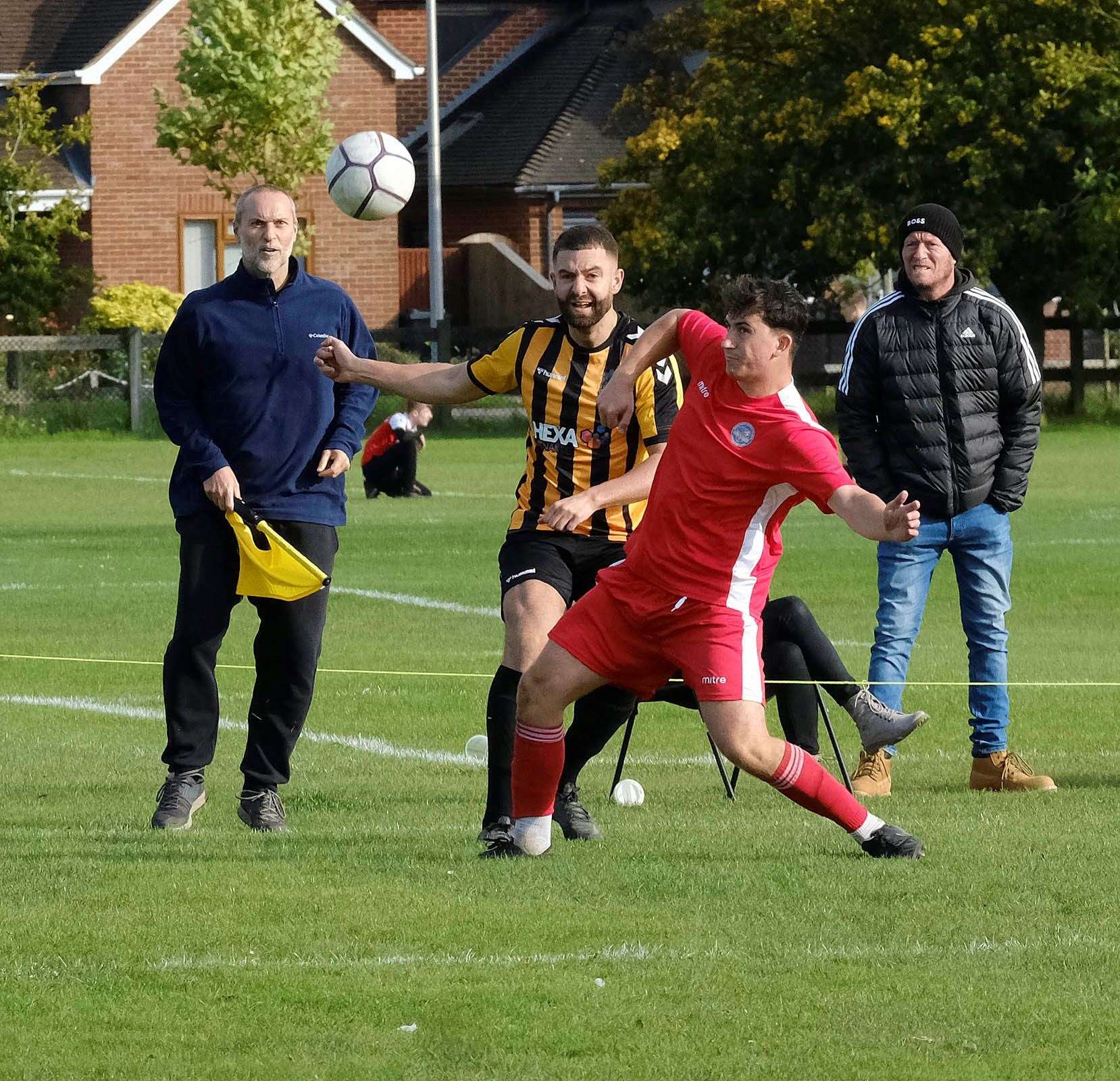 Action from Newbury FC vs Abingdon United Development