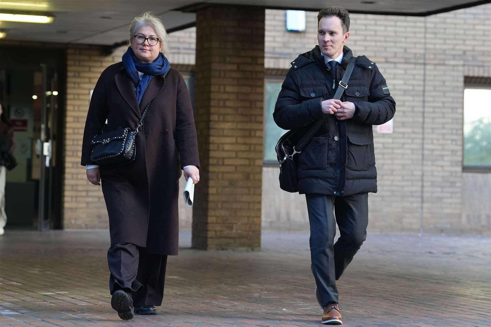 Ekaterina Ovsiannikova (left) and Alexei Owsjanikow (Lucy North/PA)