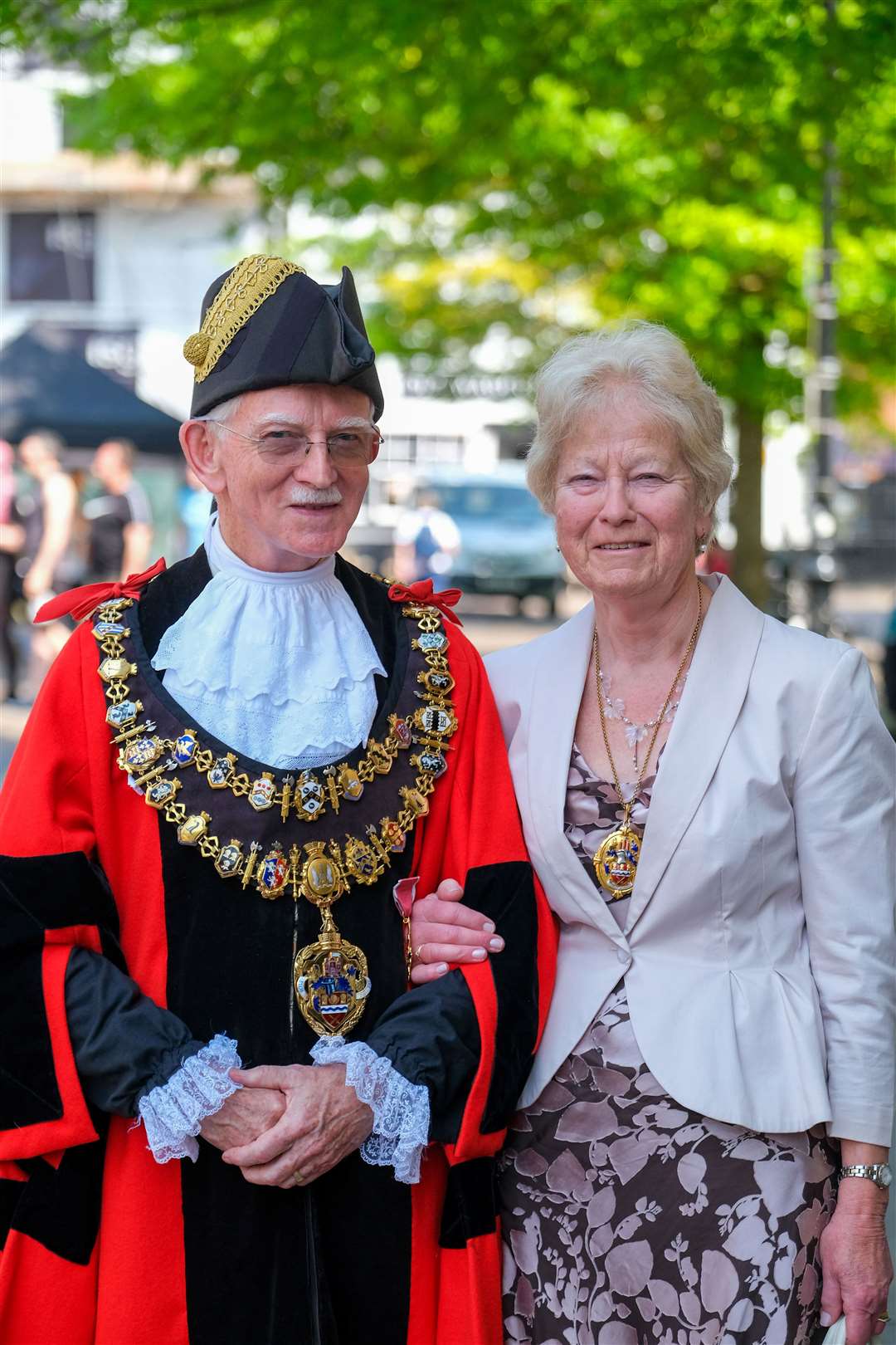 Mayor of Newbury Andy Moore and mayoress Sheila Moore