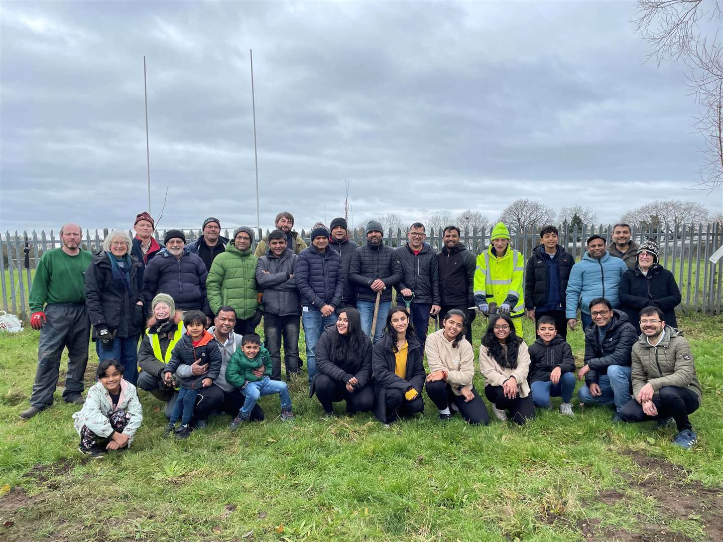 Volunteers came together to plant 60 new trees around Newbury on December 8