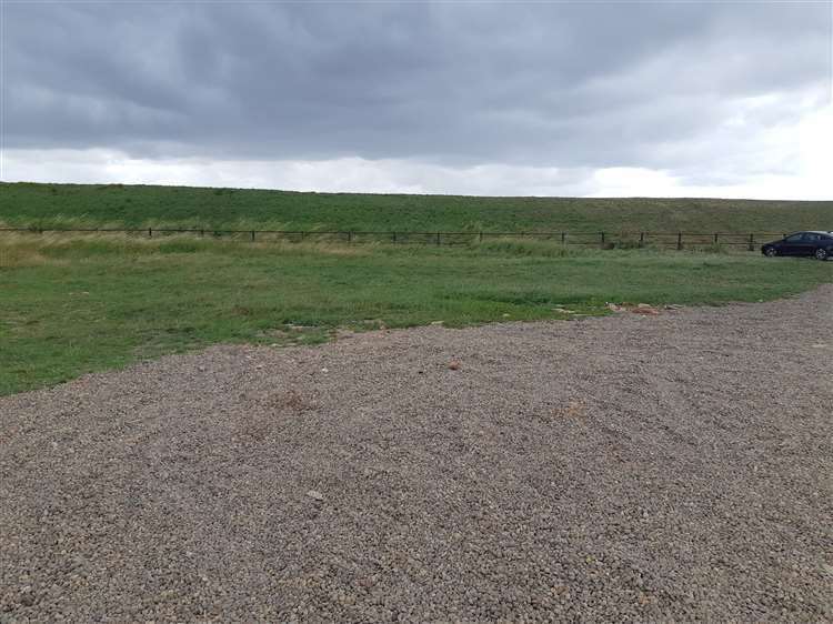 Site of an illegal rave