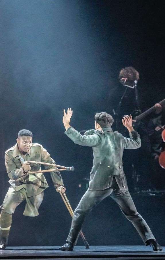 Barney (Musa Motha) Rambert's Peaky Blinders The Redemption of Thomas Shelby, photo by Johan Persson