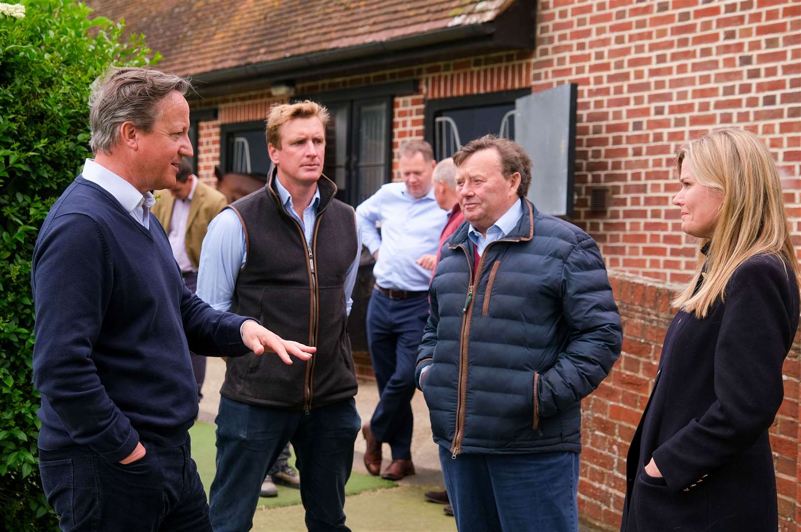 Lord Cameron visiting Ed Walker’s Yard in Upper Lambourn