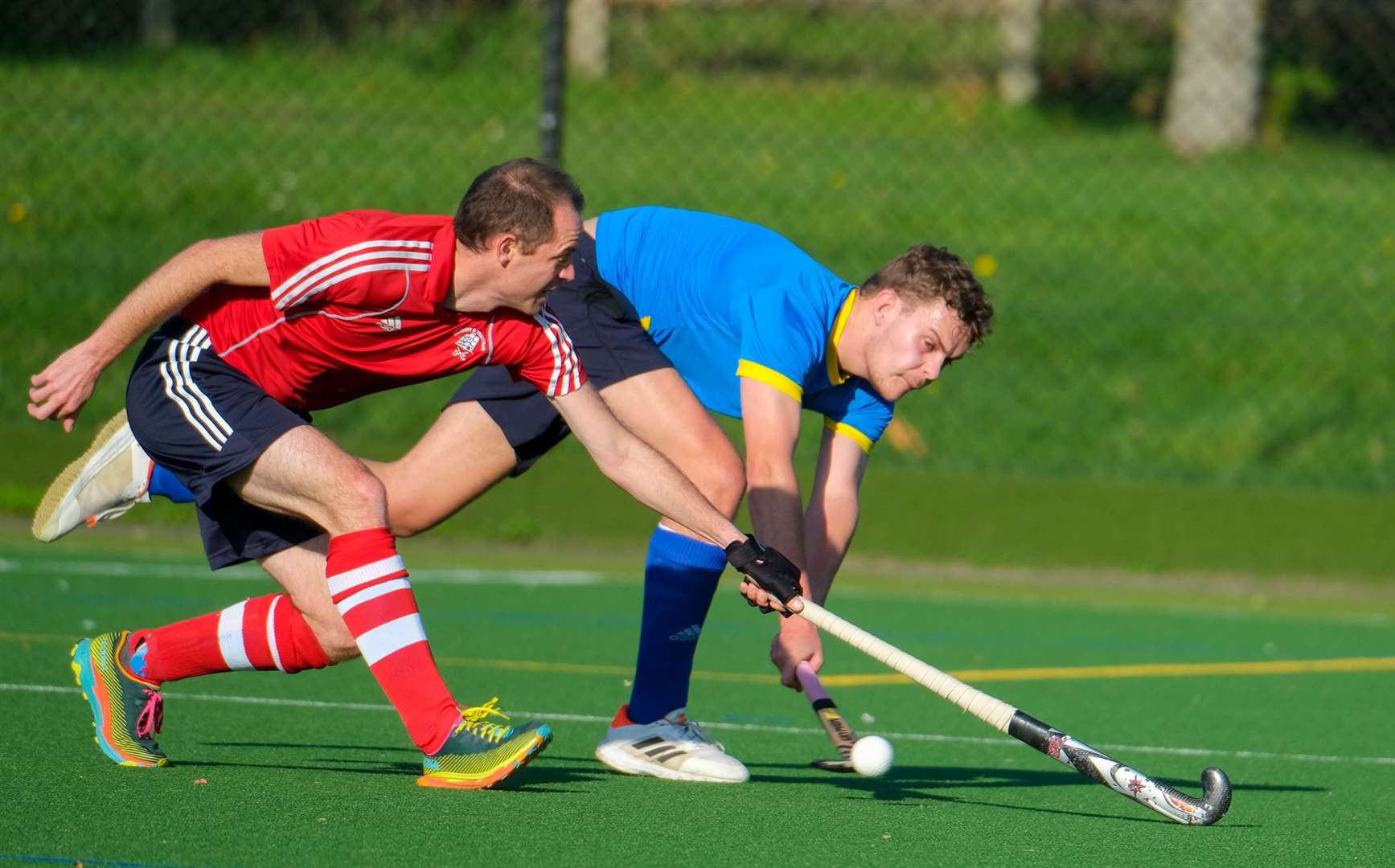 Attempting a tackle