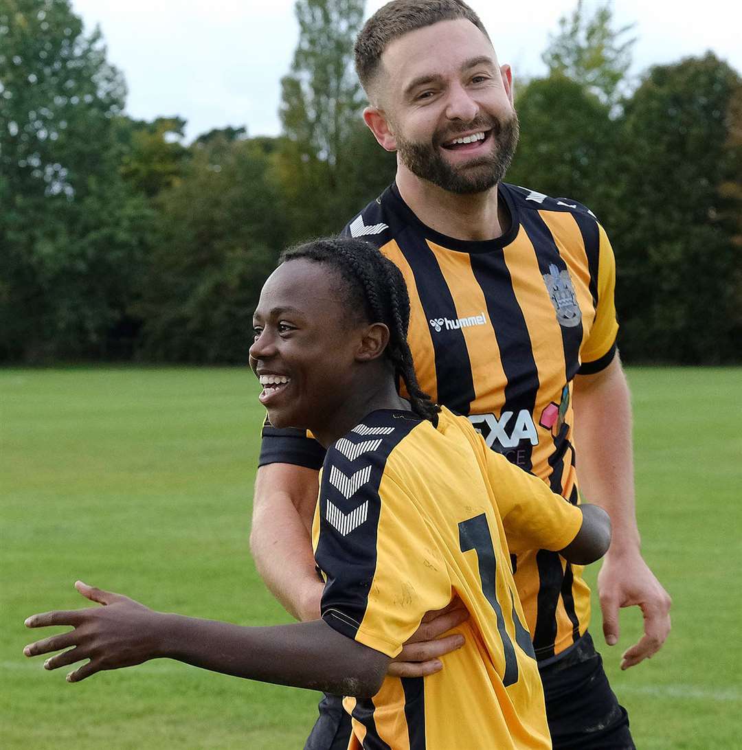 Action from Newbury FC vs Abingdon United Development