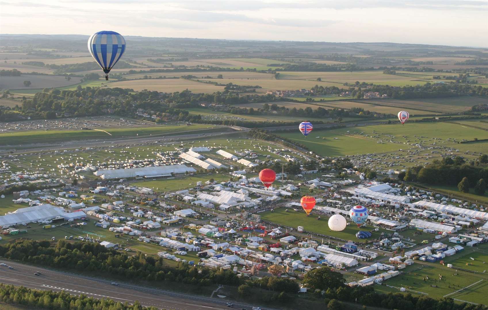 The Showground with balloon flights earlier this century