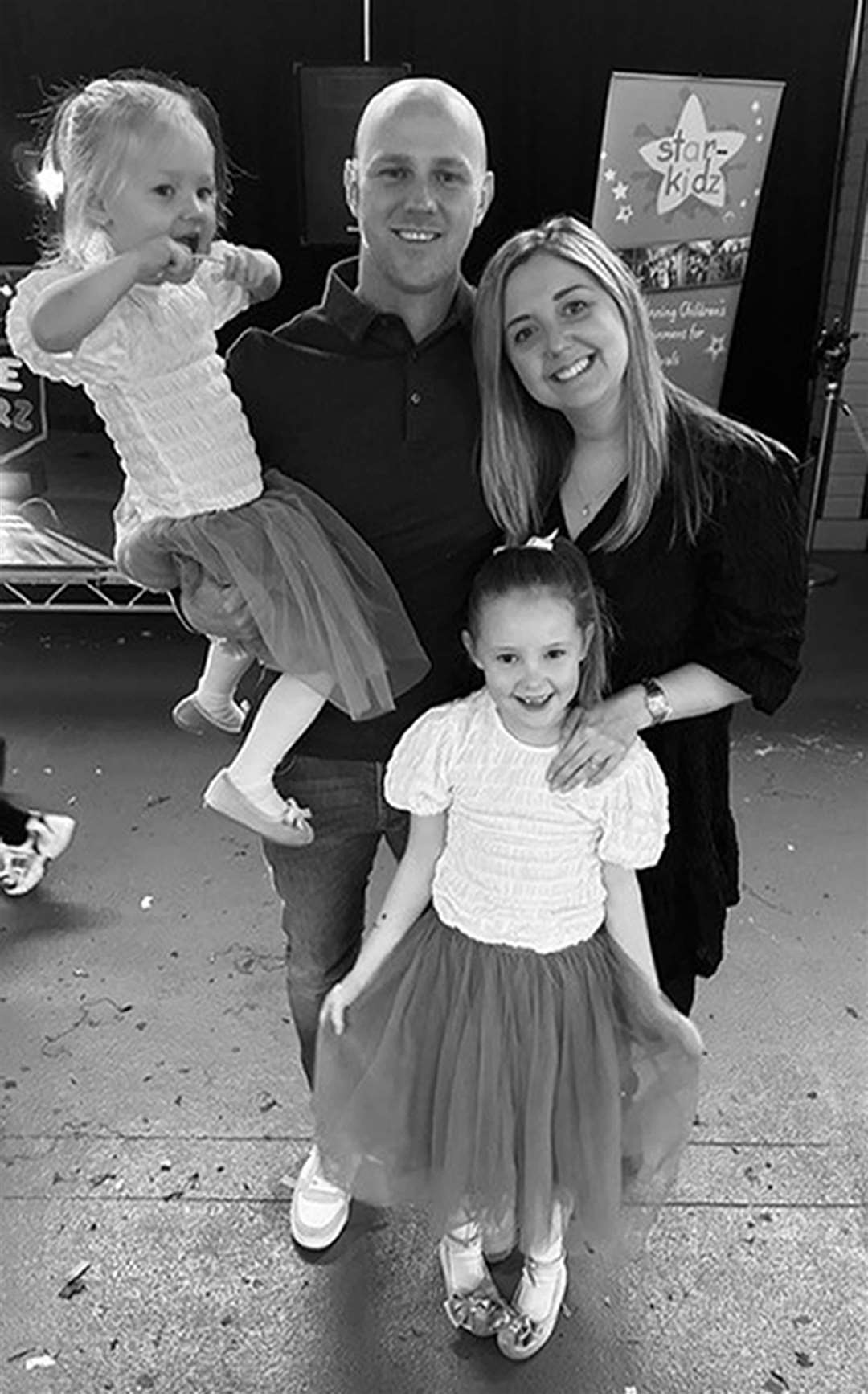 Elsie Dot Stancombe with mother Jenni, father David and younger sister Rosie (Merseyside Police/PA)