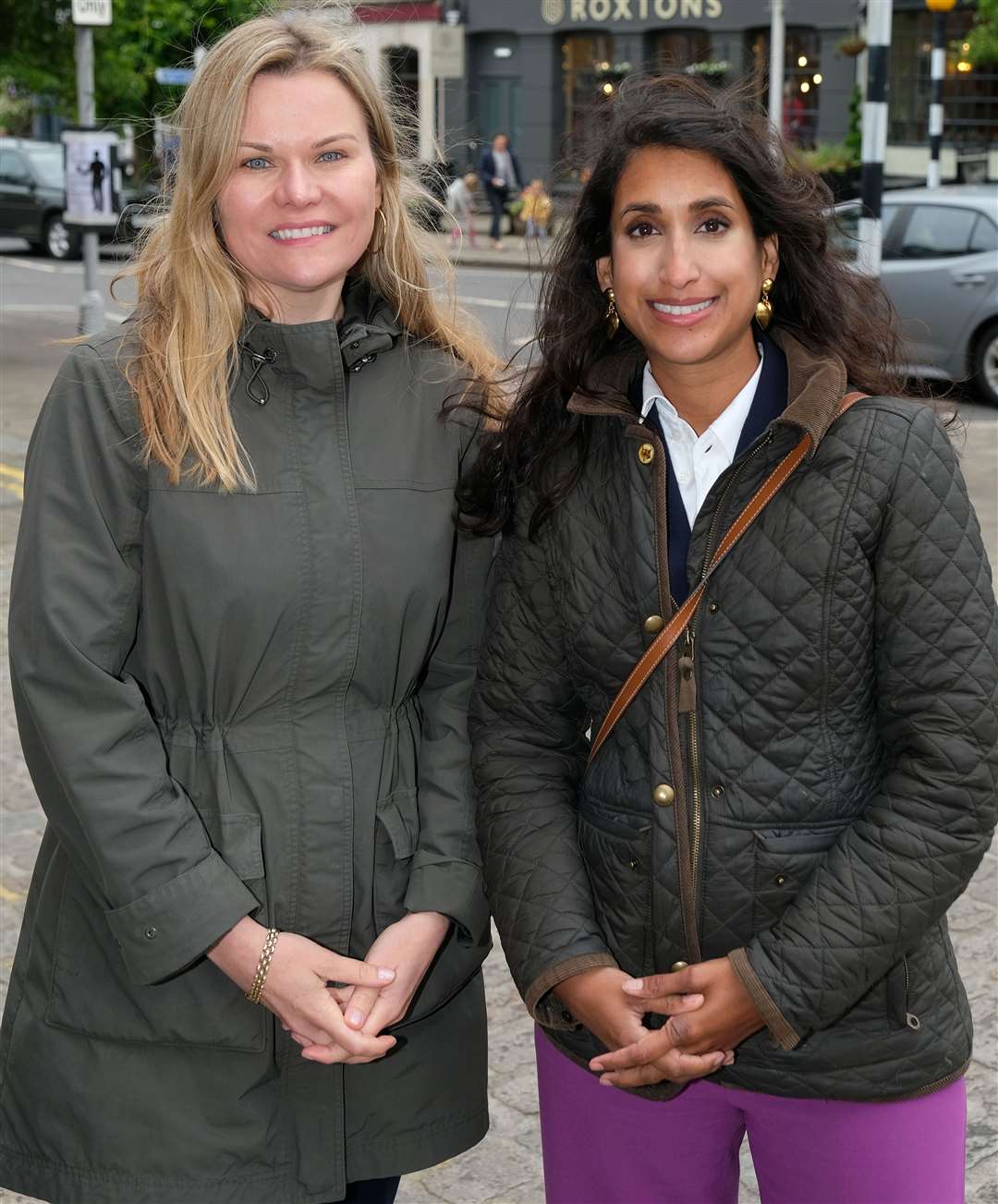 Claire Coutinho visits Hungerford with Laura Farris