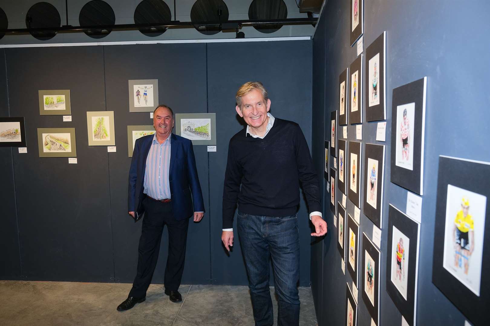 Chris Boulton with David Bruce, who opened the show Ref: 51-1421