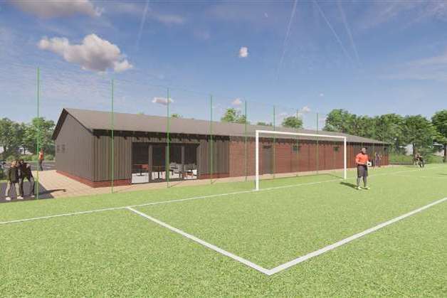 An artist’s impression of the sports hub at Monks Lane