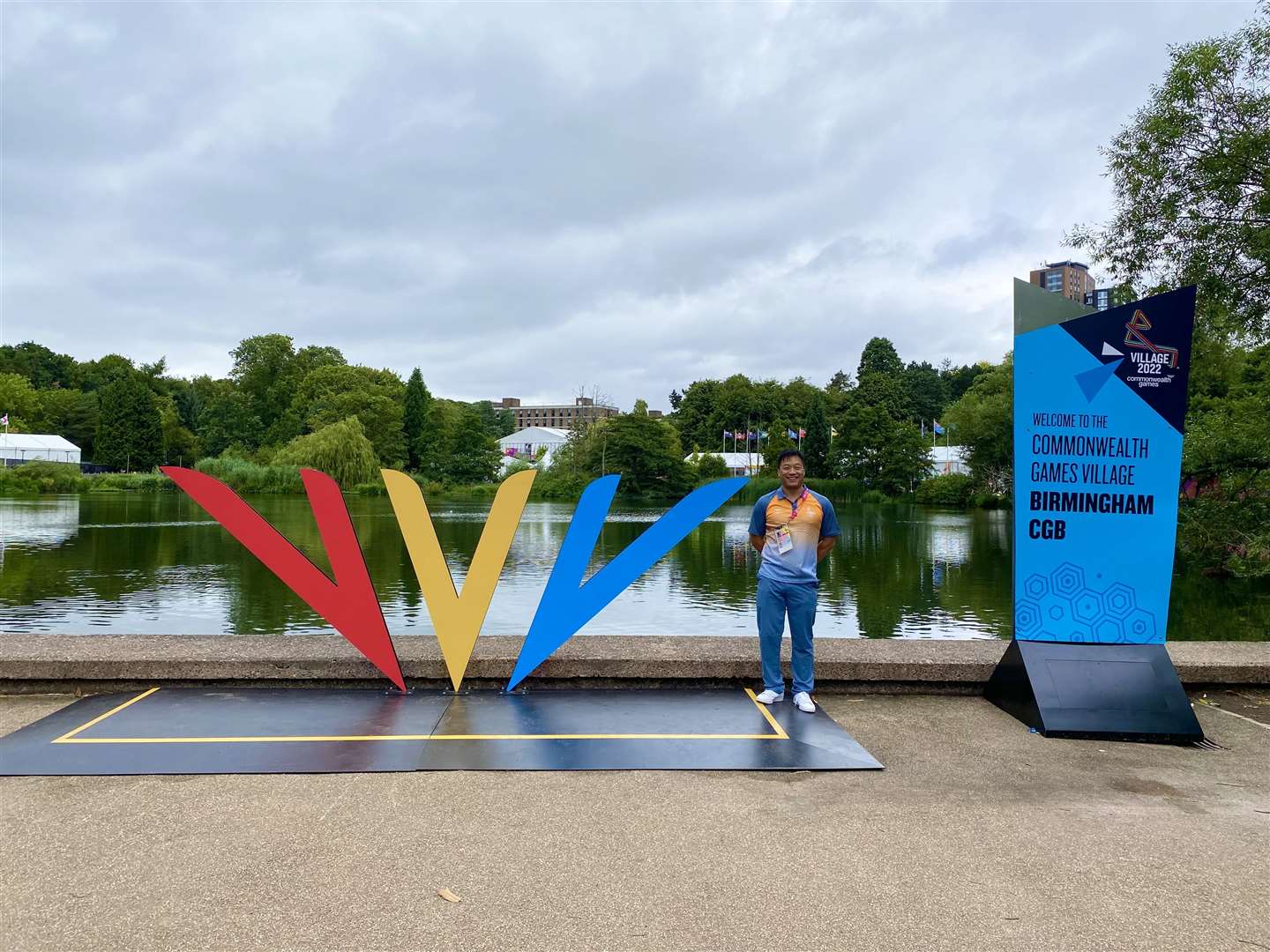 Dr Alfie Chan is already up in Birmingham to begin volunteering as a dentist at the Commonwealth Games