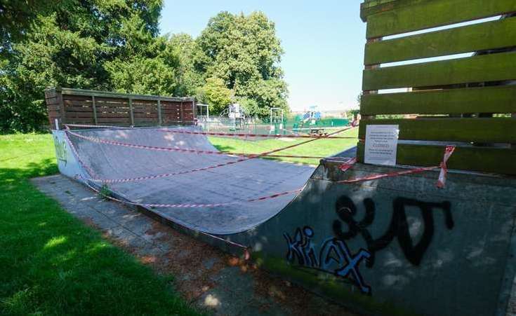 The previous skate ramp, built in 2007, was condemned and removed by the council due to its unsafe condition