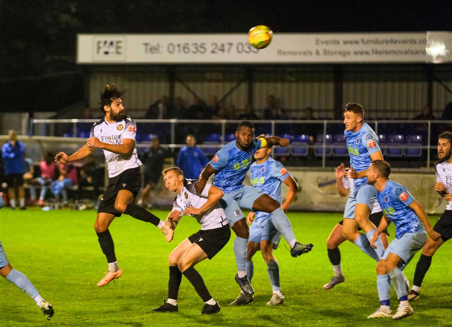 Matt Berry-Hargreaves flicks a header goalwards