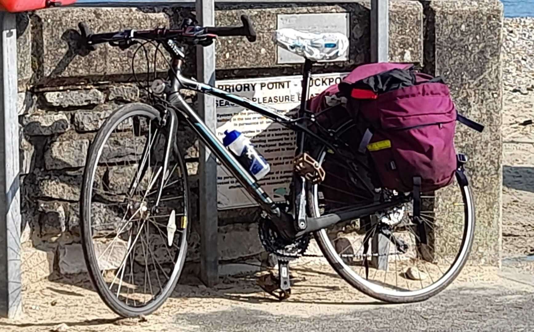 The stolen bike. Distinguishing features include a hub dynamo front wheel. Credit: Judith Kerry