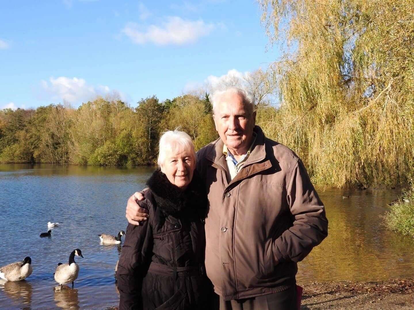 Enid Boyce with her husband Peter