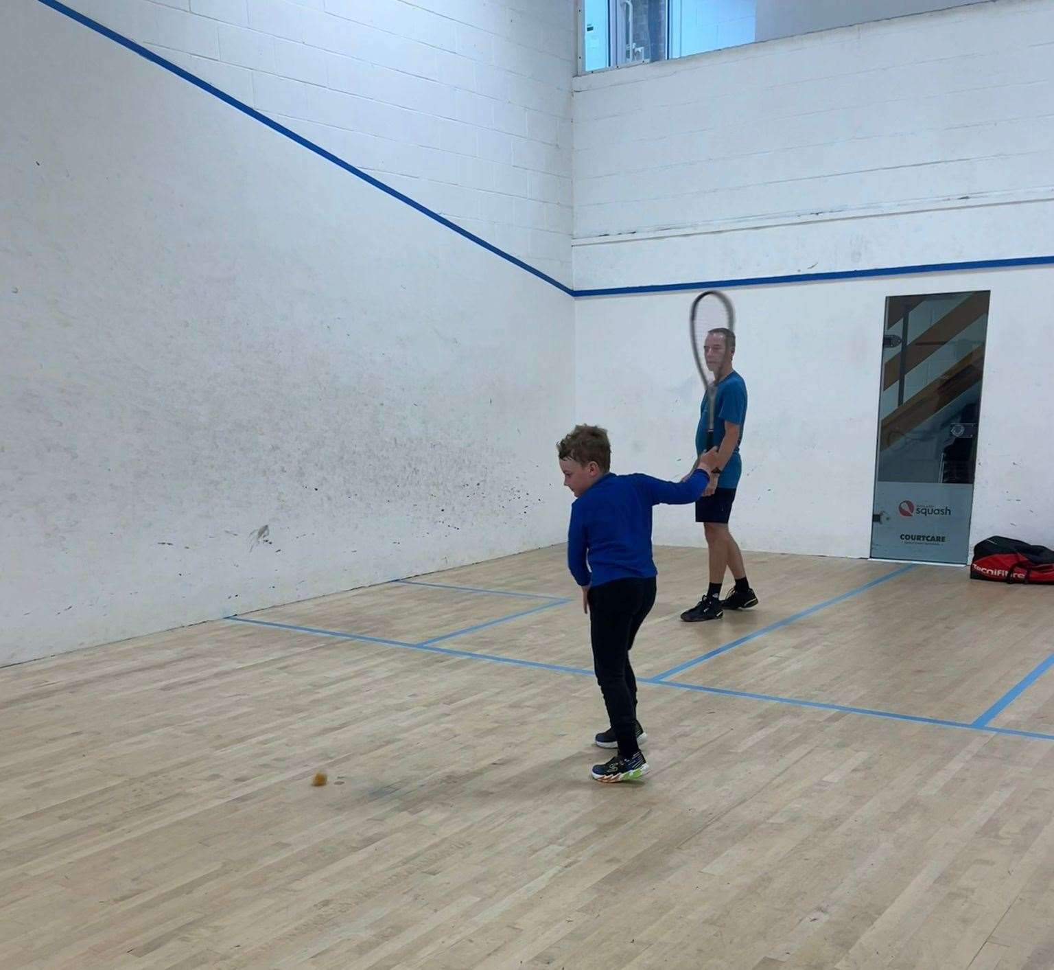 Scenes from a recent meeting of the Newbury squash league - Picture: Eloise Kadzidlo
