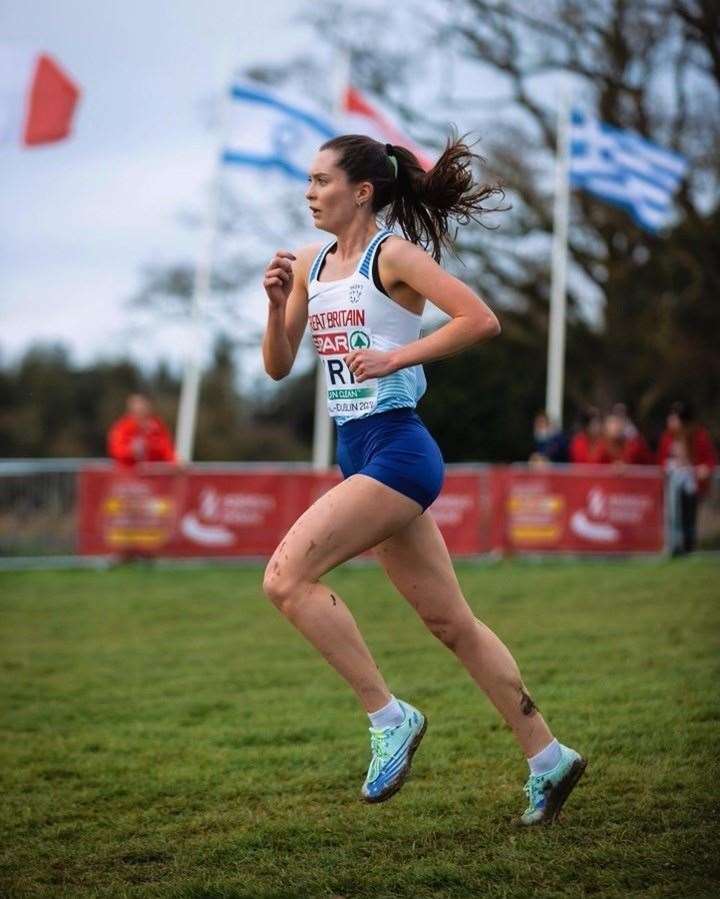 Izzy Fry running in Dublin Credit: Dan Vernon