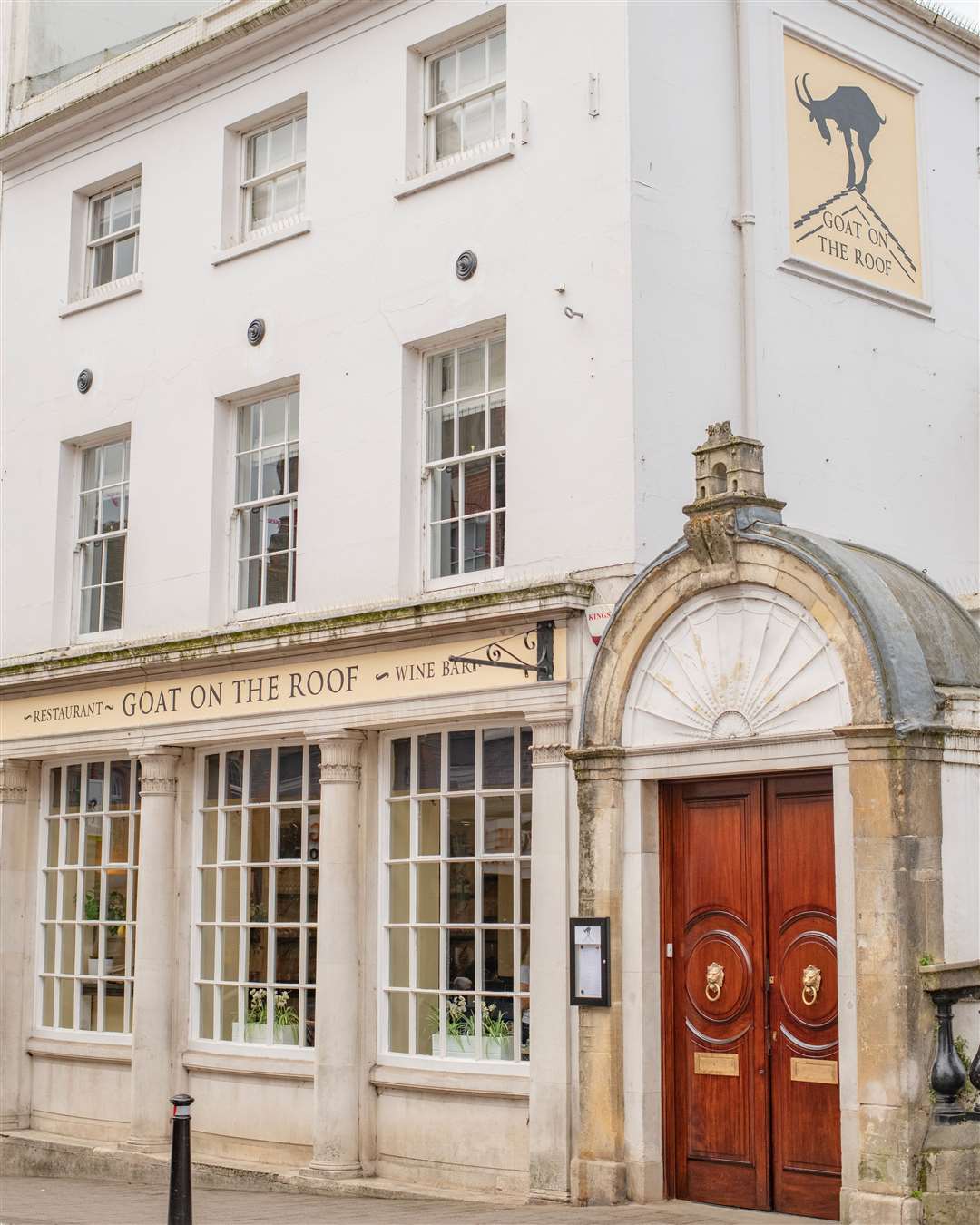 Goat on the Roof in Newbury town centre. Pictures: Patricia Tobin