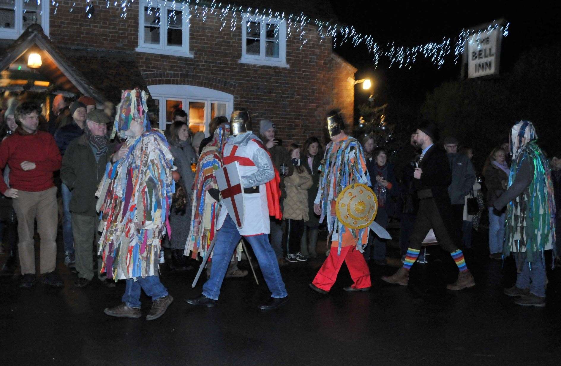 Mummers at The Bell at Aldworth Pic: Geoff Fletcher