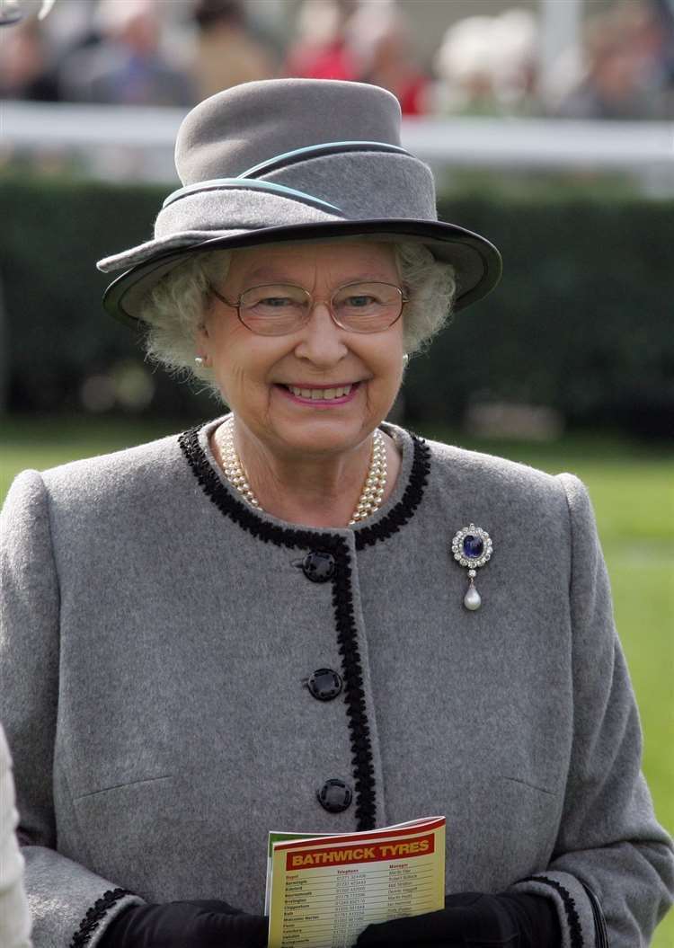 The Queen at the Newbury Racecourse in 2009