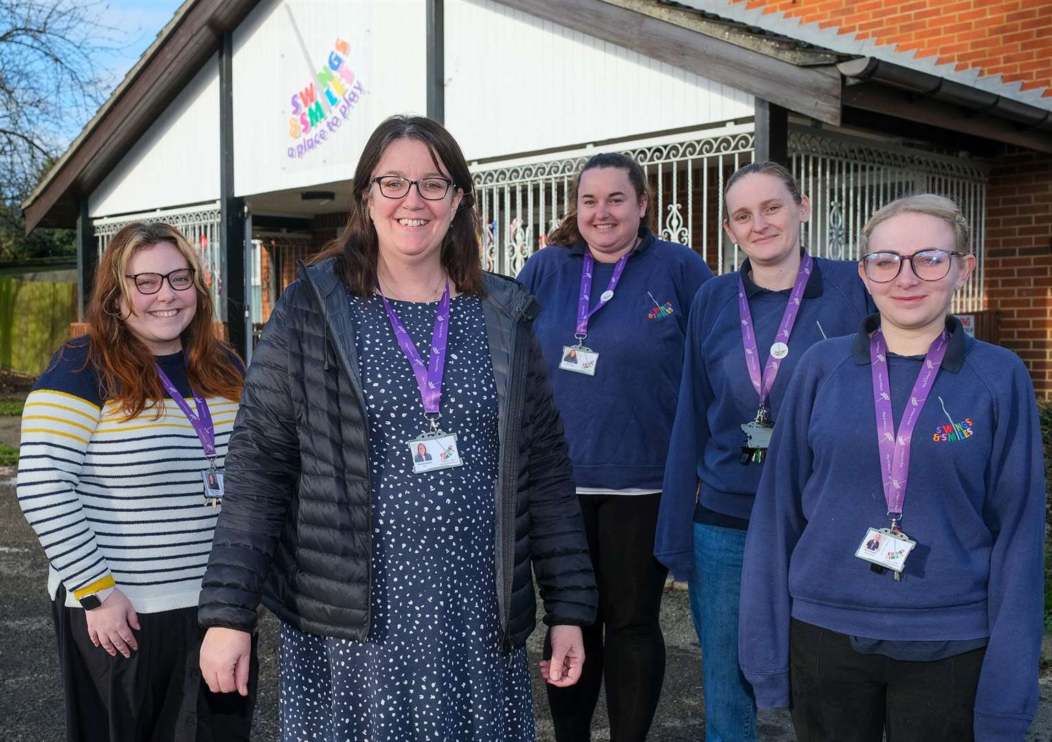 Hannah Waugh, CEO Rhonda Nicklin, Emily Hills, Becky Smith and Ellora Shippen