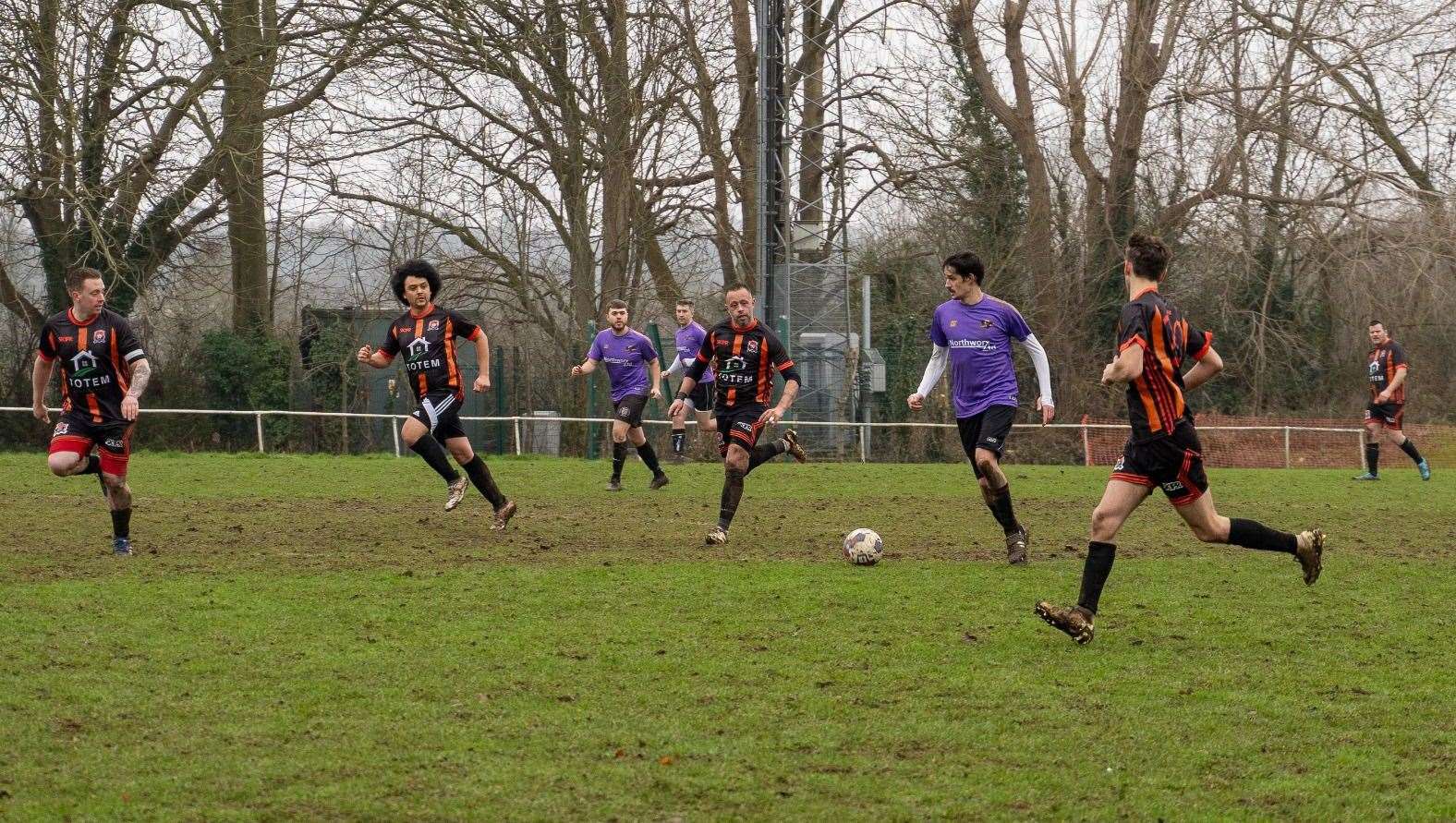 NWX in a recent clash with Plough on the Green in Newbury Sunday League - Photo: @ciaranquinnedits