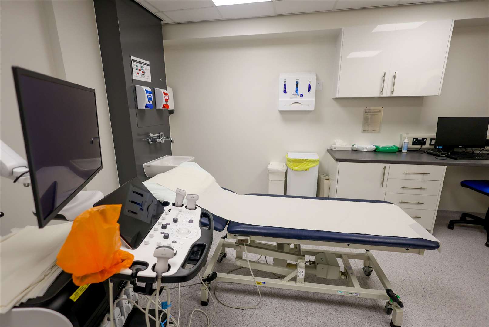 Ultrasound room inside the new Alston Imaging Suite