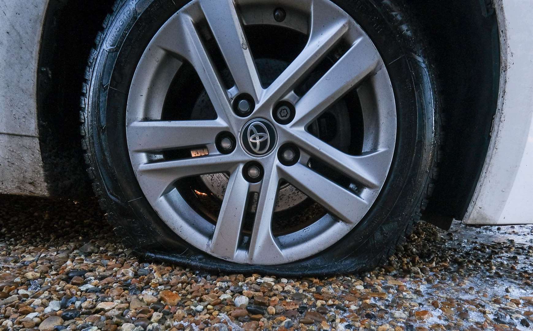 The aftermath of the Highclere pothole