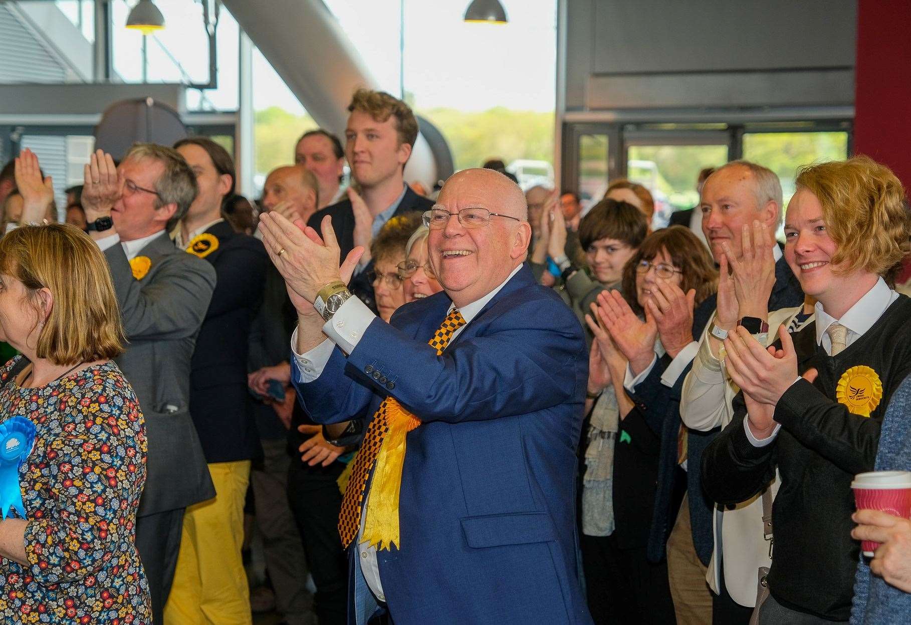 Lib Dem’s celebrating their wins on Friday