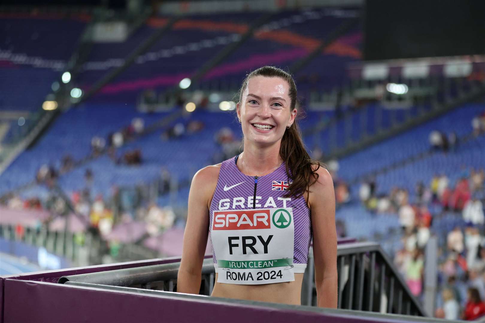Izzy Fry at the 2024 European Athletics Championships in Rome (Photo: James Rhodes - @jrhodesathletics - instagram)