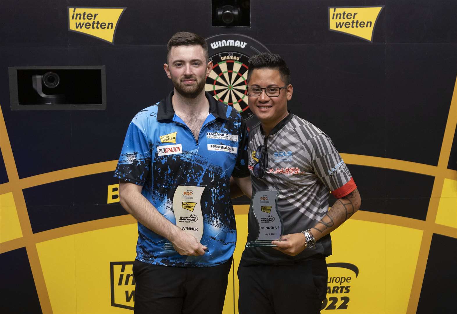 Humphries and Rodriguez. Kais Bodensieck/PDC Europe