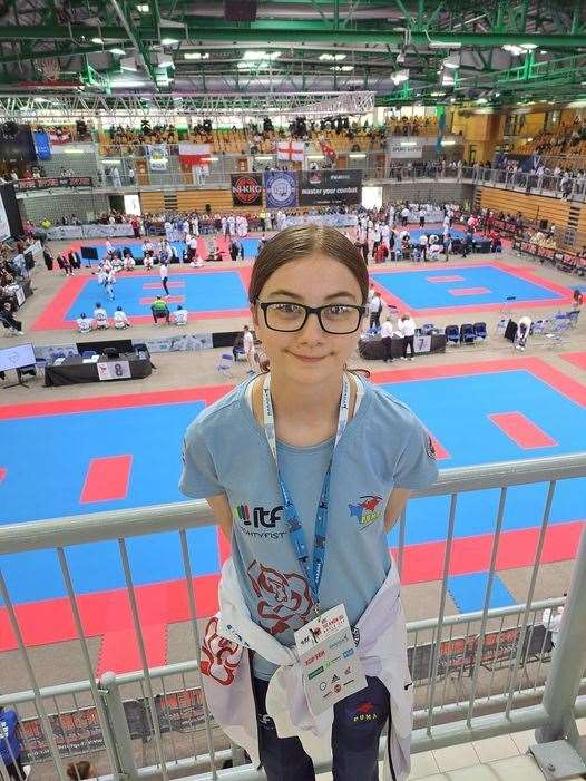 Megan Lockley in the arena