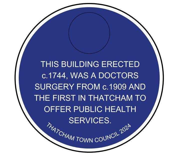 Blue plaque for Thatcham