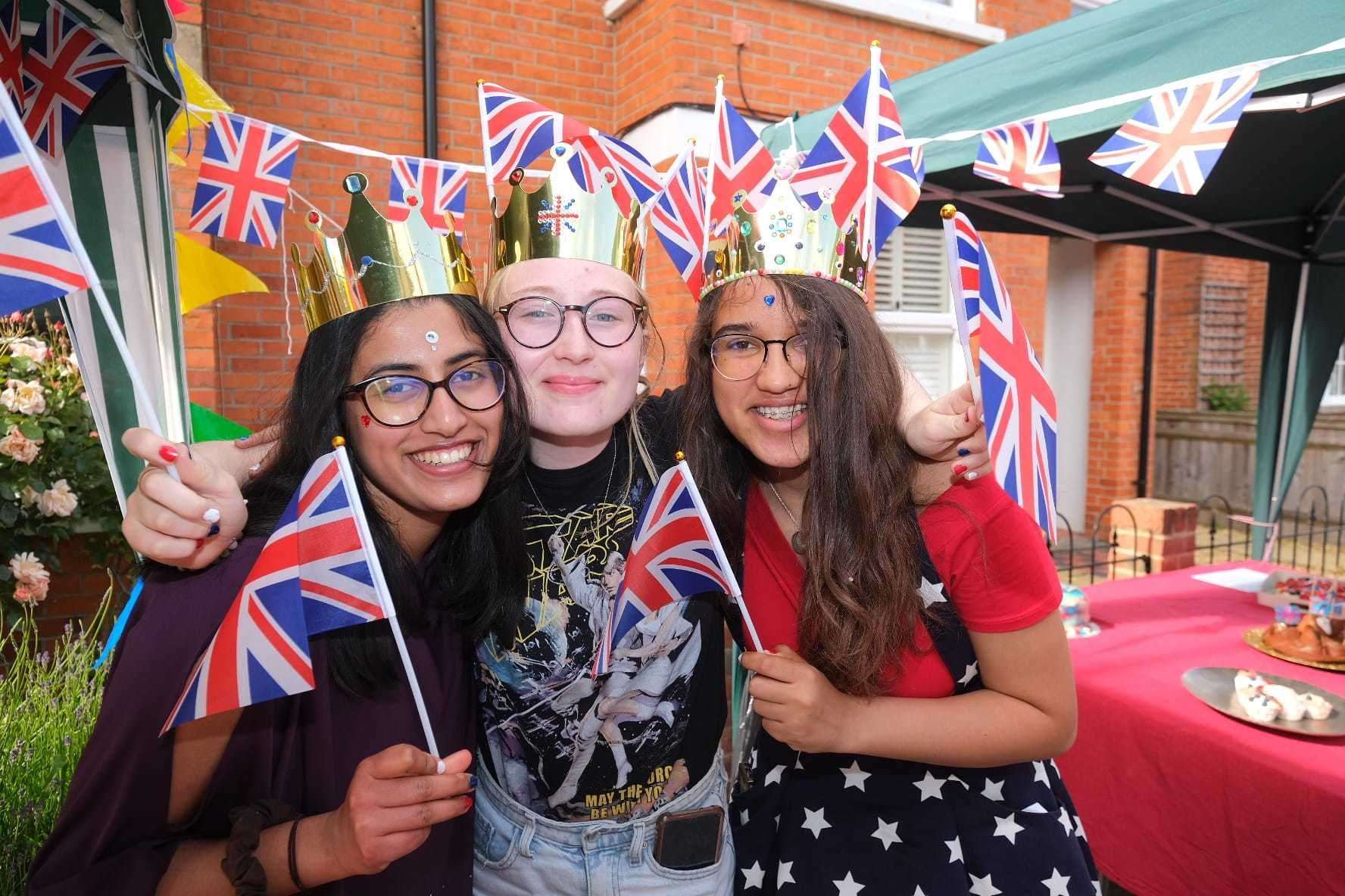 Colour coordination was taken seriously at Gloucester Road's street party...even the nails!