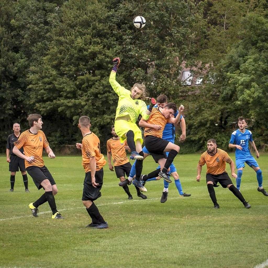 Newbury Town made it 10 Hellenic League Division Two East wins from 10