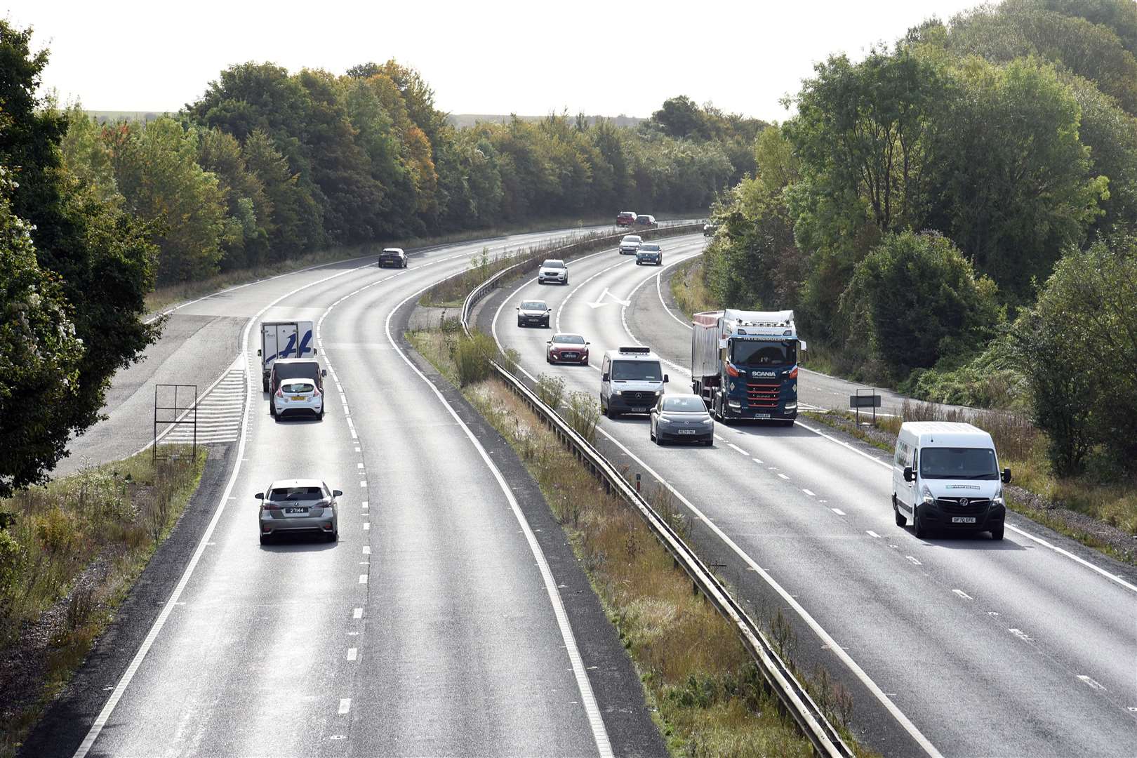 A34, Beacon Hill, southbound