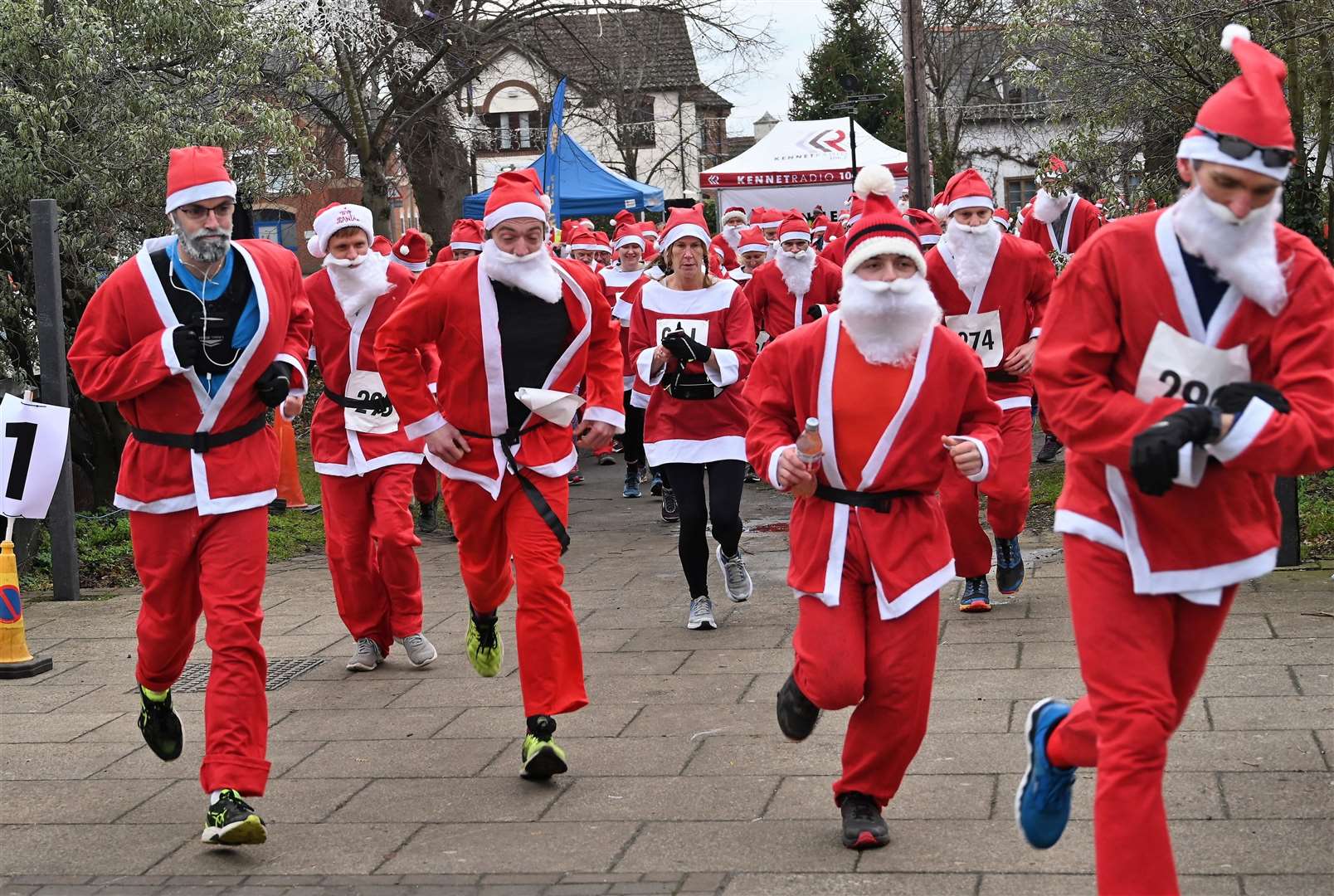 Some speedy Santa's!
