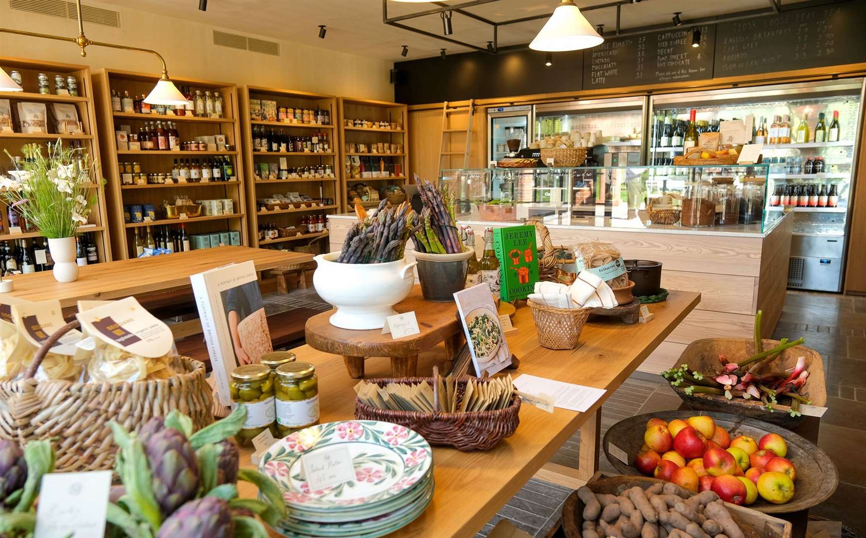 The deli sells produce grown on-site as well as a wide variety of independent products
