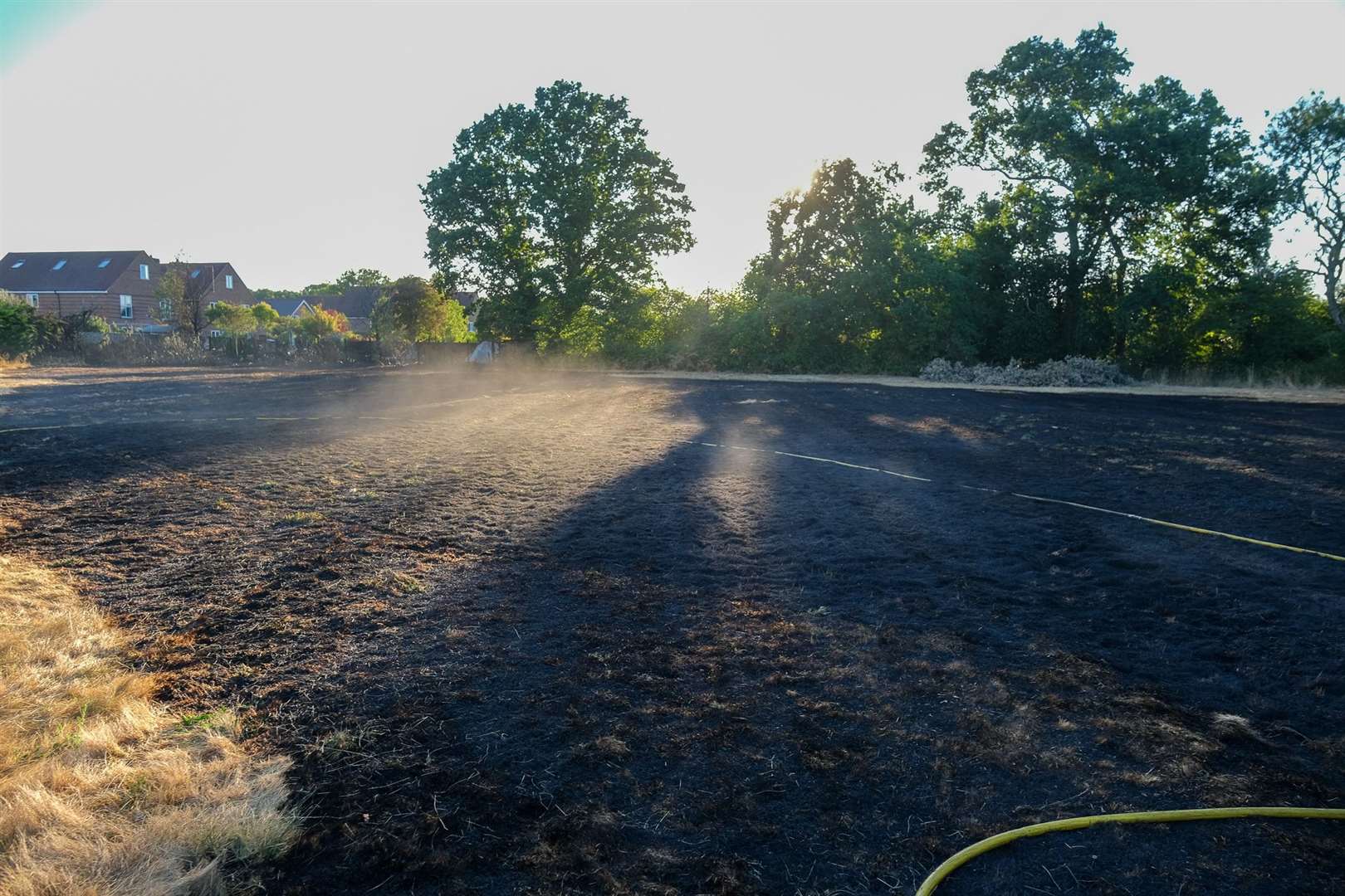 Fire in Upper Bucklebury near Cottage Inn Pub. (58554251)